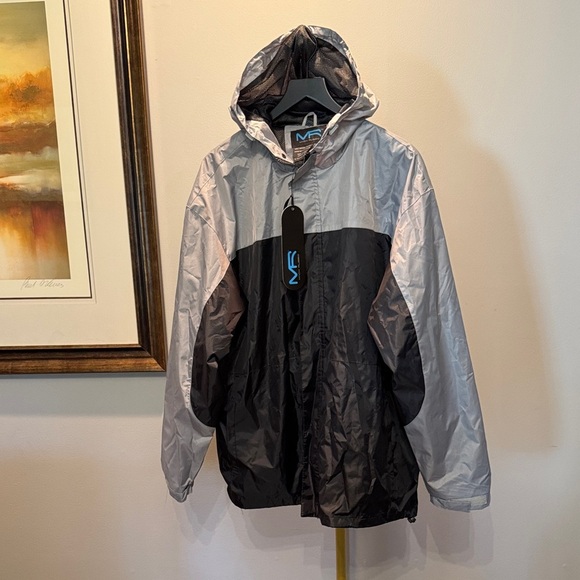 Mack Russo Silver and Black Jacket NWT XL - Picture 3 of 13